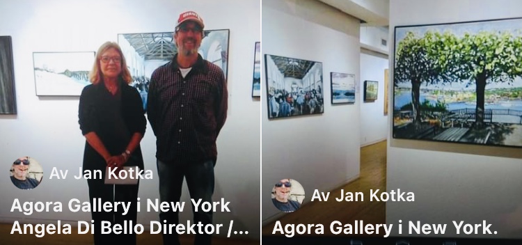 Om min utställning i New York på Agora Gallery, nov 2015